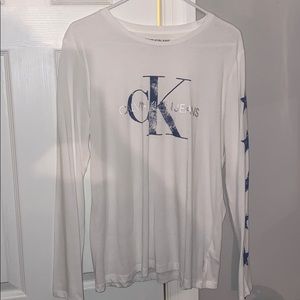 NWT! Calvin Klein LS T-shirt w/Stars